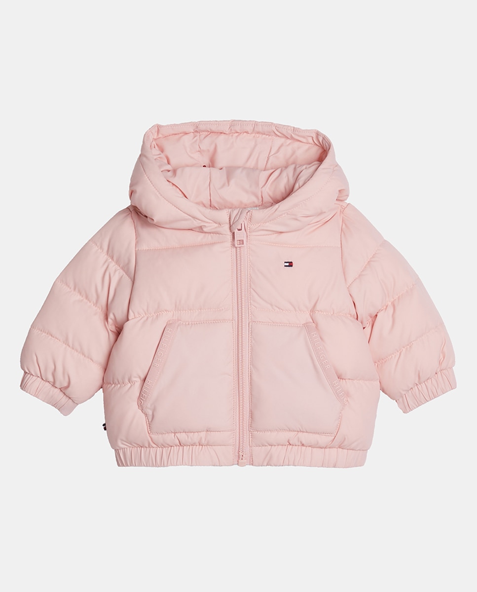 Imagen 0 de Chaqueta acolchada de bebé niña con capucha y cremallera