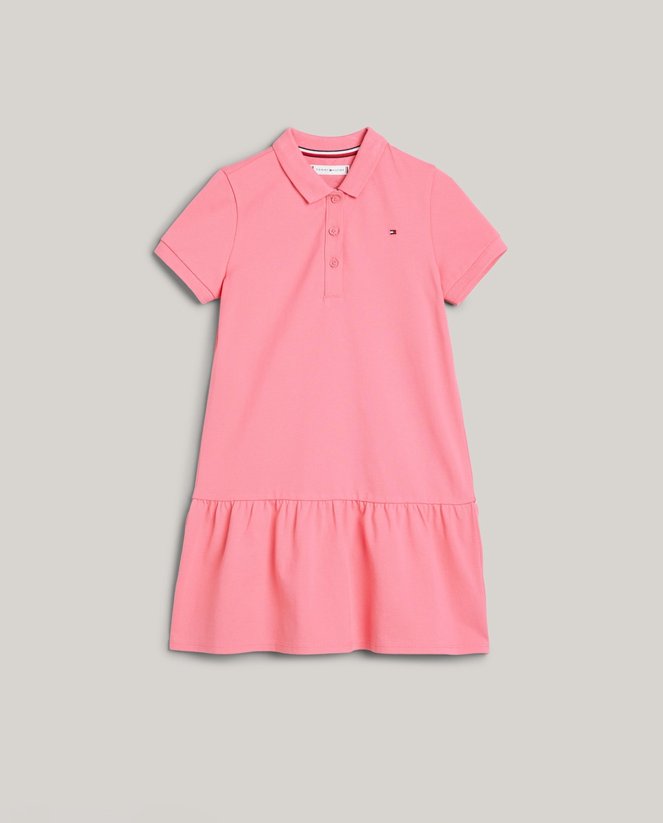 Imagen 0 de Vestido de bebé niña polo de manga corta con vuelo