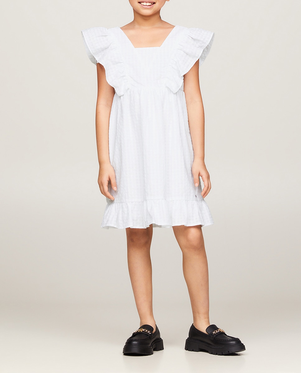 Imagen 0 de Vestido de bebé niña sin mangas con volantes