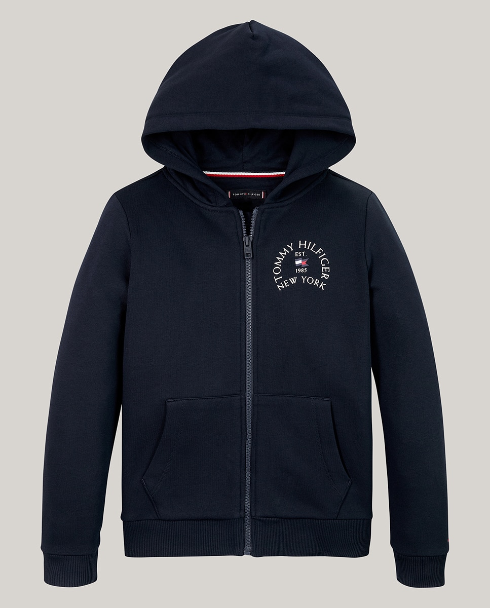Imagen 0 de Sudadera de bebé niño con capucha y cremallera