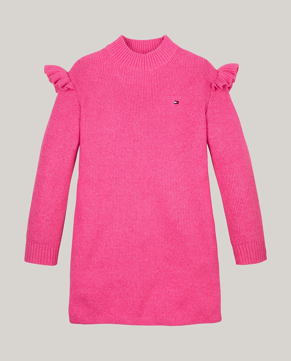 Imagen 0 de Vestido de bebé niña de manga larga con cuello perkins
