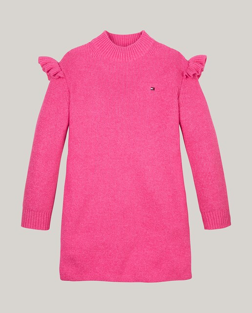 Imagen 0 de Vestido de bebé niña de manga larga con cuello perkins