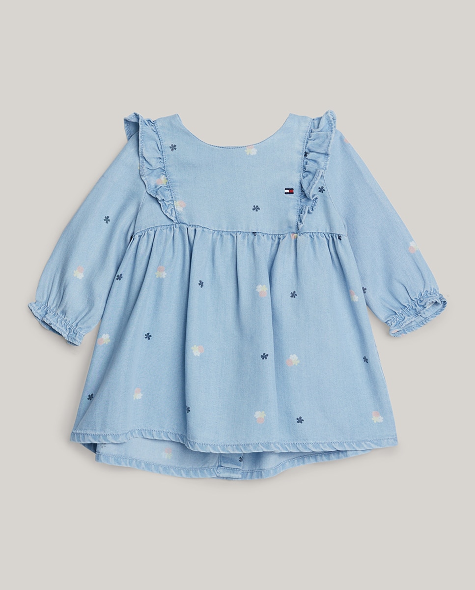 Imagen 0 de Vestido de bebé niña denim de manga larga