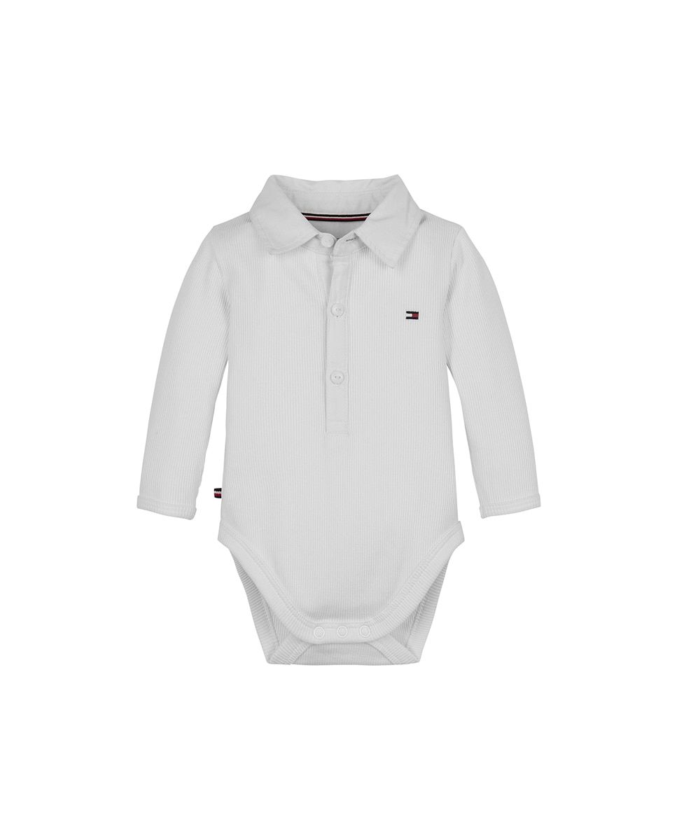 Imagen 0 de Body de bebé niño con cuello polo y manga larga