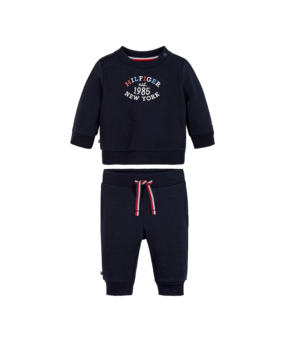 Imagen 0 de Conjunto deportivo de bebé niño de sudadera y pantalón de algodón