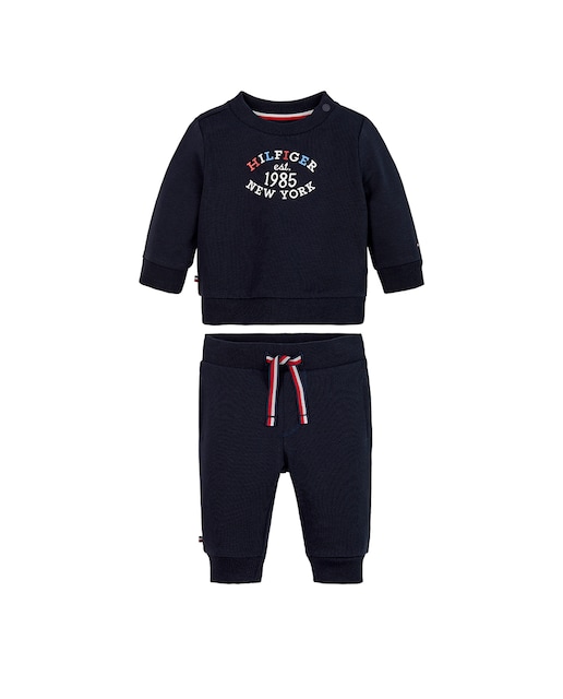 Imagen 0 de Conjunto deportivo de bebé niño de sudadera y pantalón de algodón