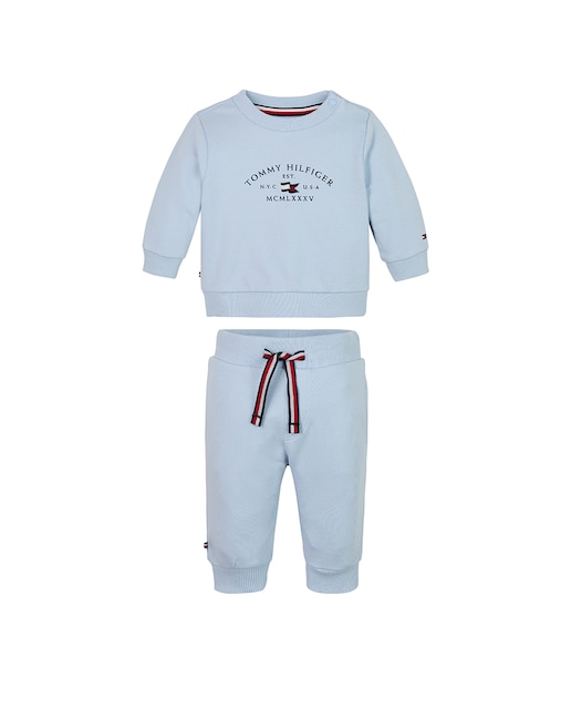 Imagen 0 de Conjunto deportivo de bebé niño de sudadera y pantalón de algodón