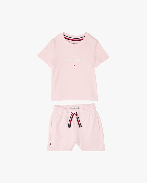 Imagen 0 de Set de regalo de bebé niña de camiseta y pantalón corto a juego