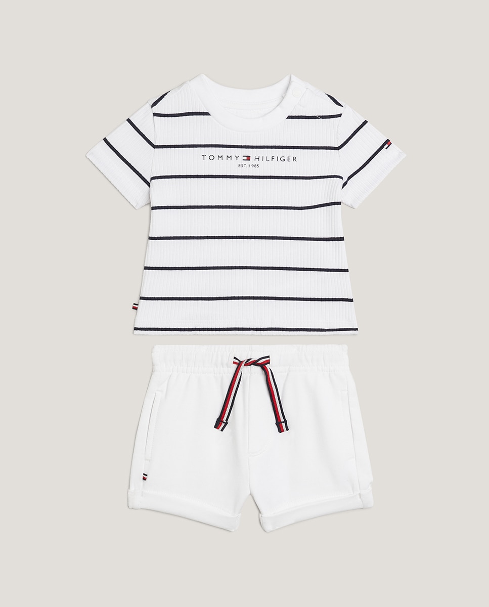 Imagen 0 de Set de bebé niño de camiseta y pantalón corto