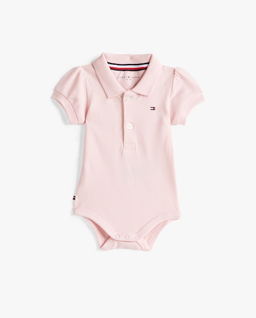 Imagen 0 de Body de bebé niña estilo polo con su bolsita de regalo
