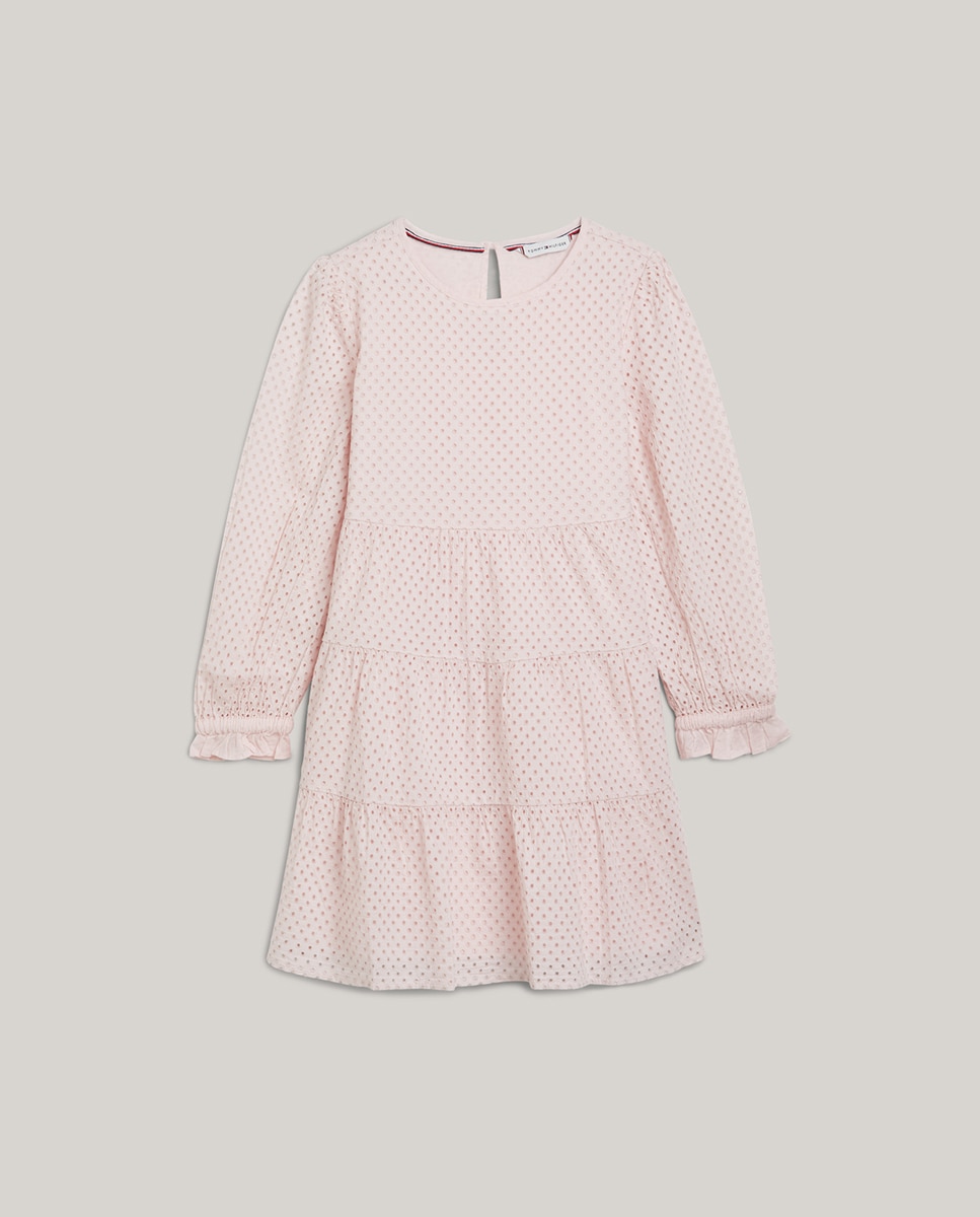 Imagen 0 de Vestido de bebé niña manga larga con volantes