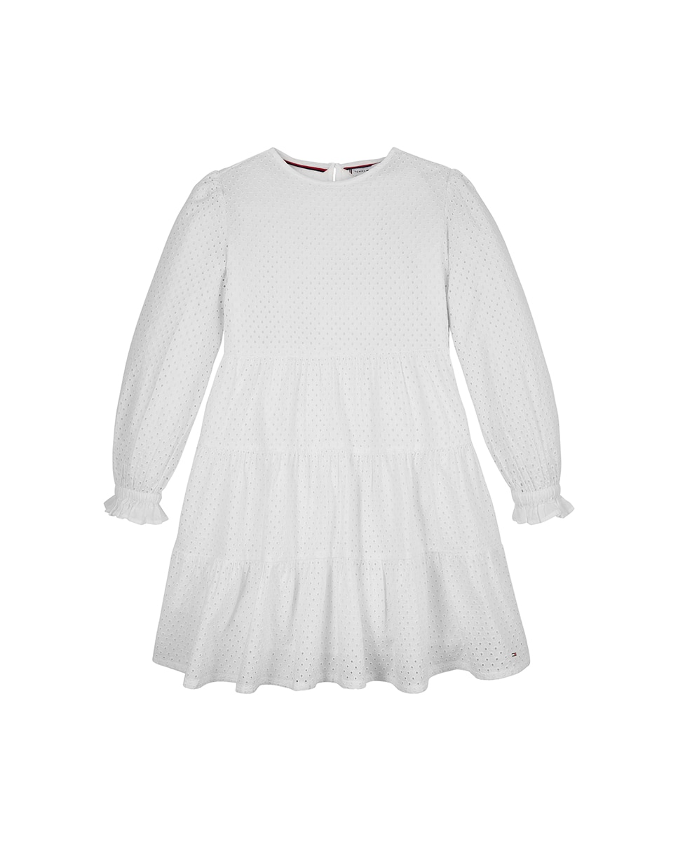 Imagen 0 de Vestido de bebé niña manga larga con volantes