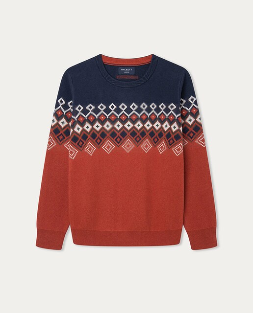 Imagen 0 de Jersey de niño con combinación de colores y cuello redondo