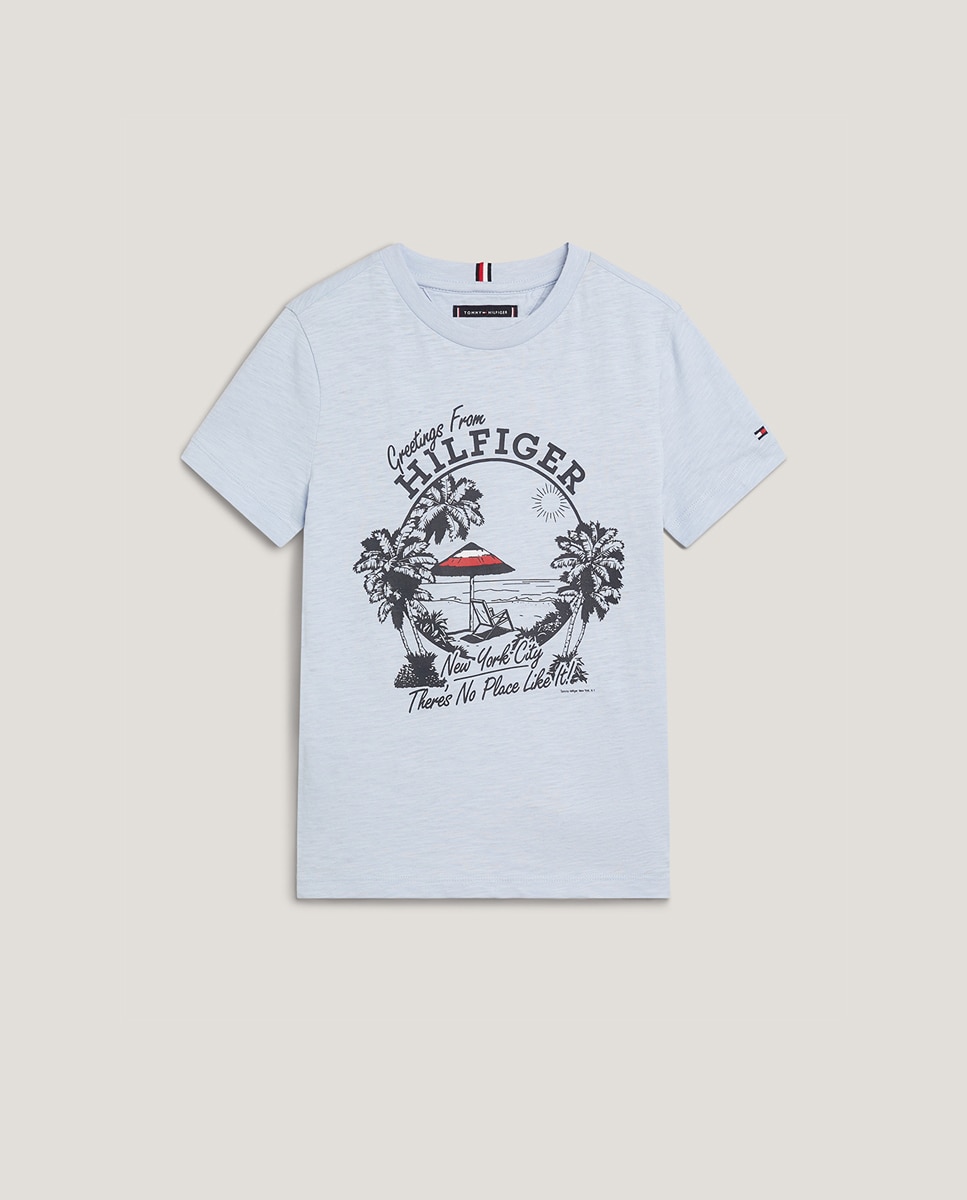 Imagen 0 de Camiseta de bebé niño manga corta y cuello redondo