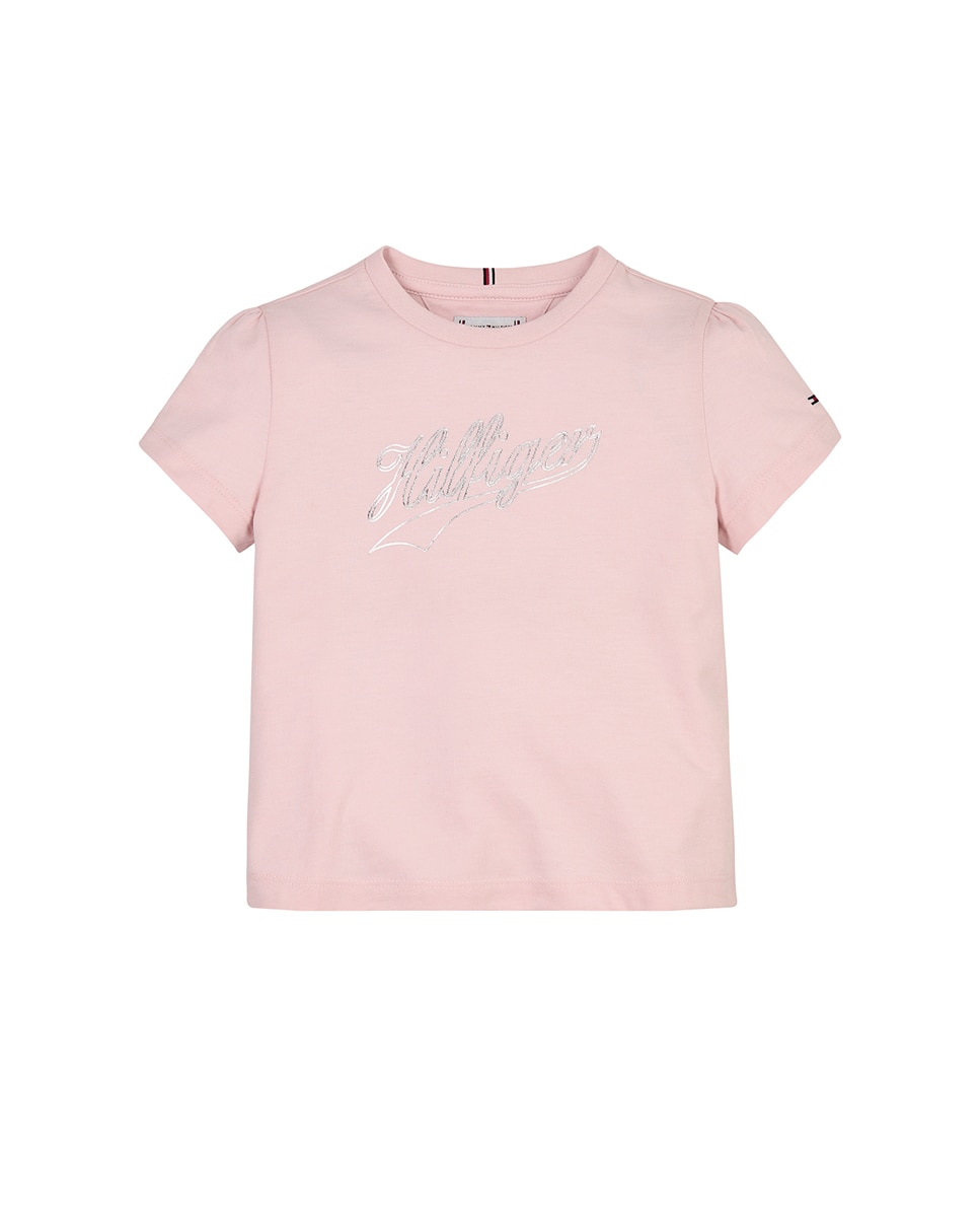 Imagen 0 de Camiseta de bebé niña manga corta y cuello redondo