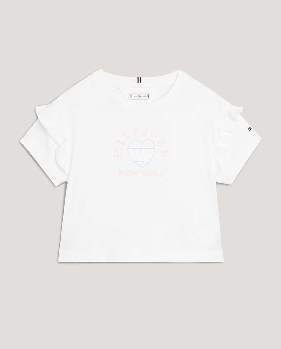 Imagen 0 de Camiseta de bebé niña manga corta y cuello redondo