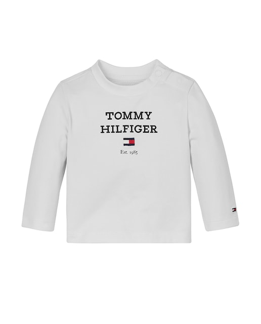 Imagen 0 de Camiseta de bebé niño manga larga y cuello redondo