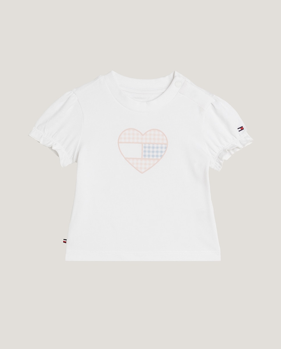 Imagen 0 de Camiseta de bebé niña de cuello redondo y manga corta