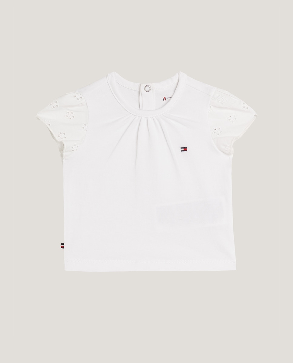 Imagen 0 de Camiseta de bebé niña de cuello redondo y manga corta