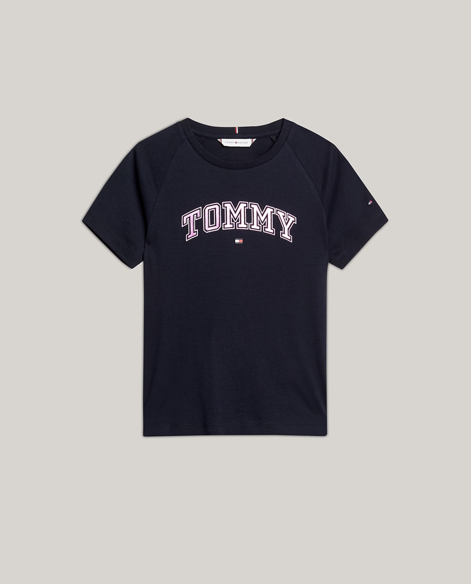 Imagen 0 de Camiseta de bebé niña de manga corta con logo frontal