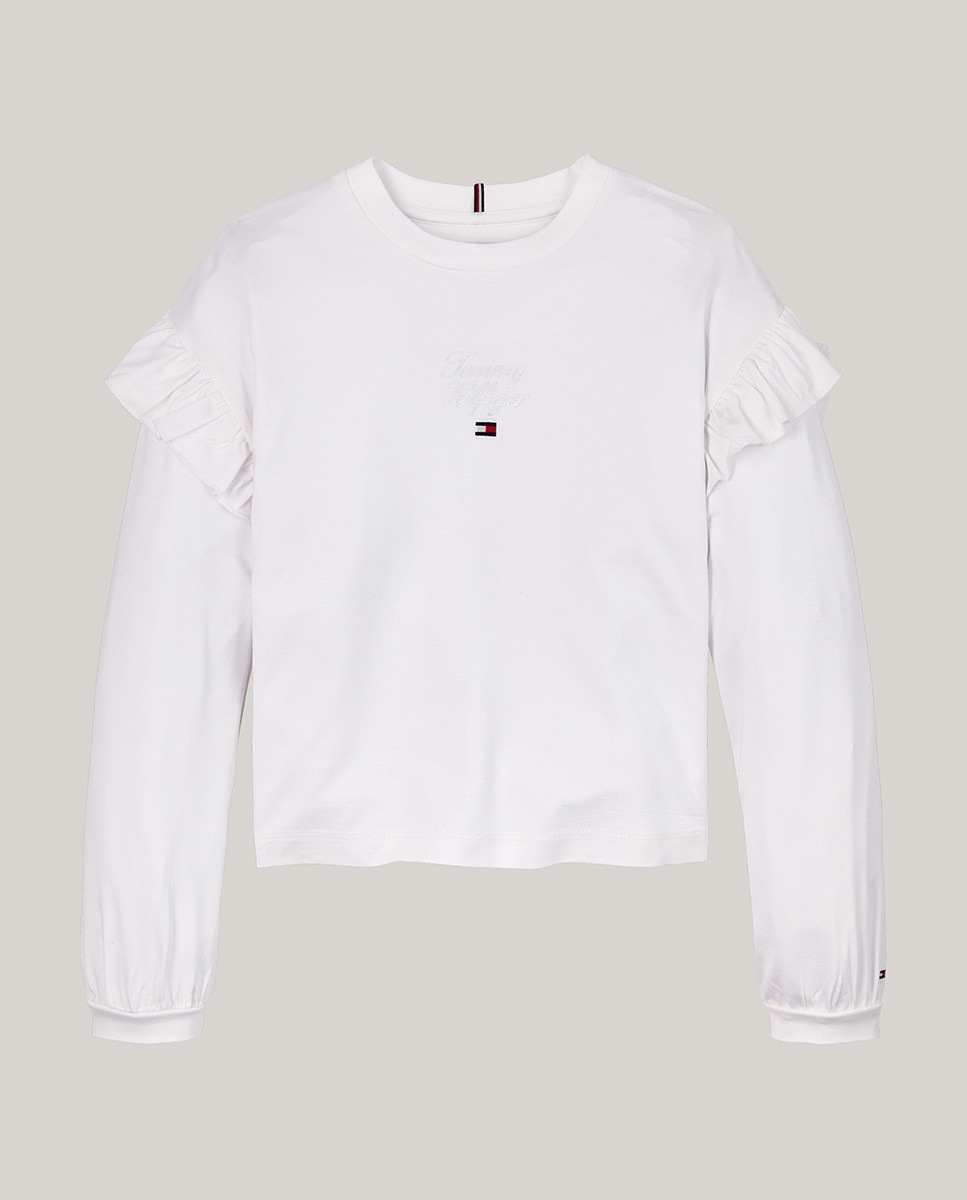 Imagen 0 de Camiseta de bebé niña de manga larga y cuello redondo