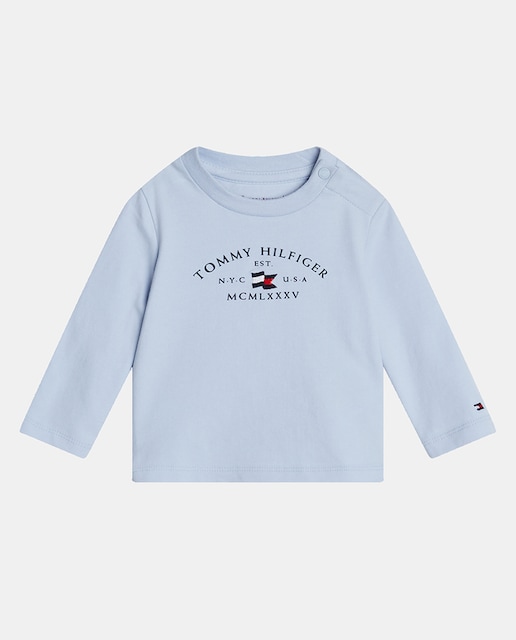 Imagen 0 de Camiseta de bebé niño de manga larga y cuello redondo