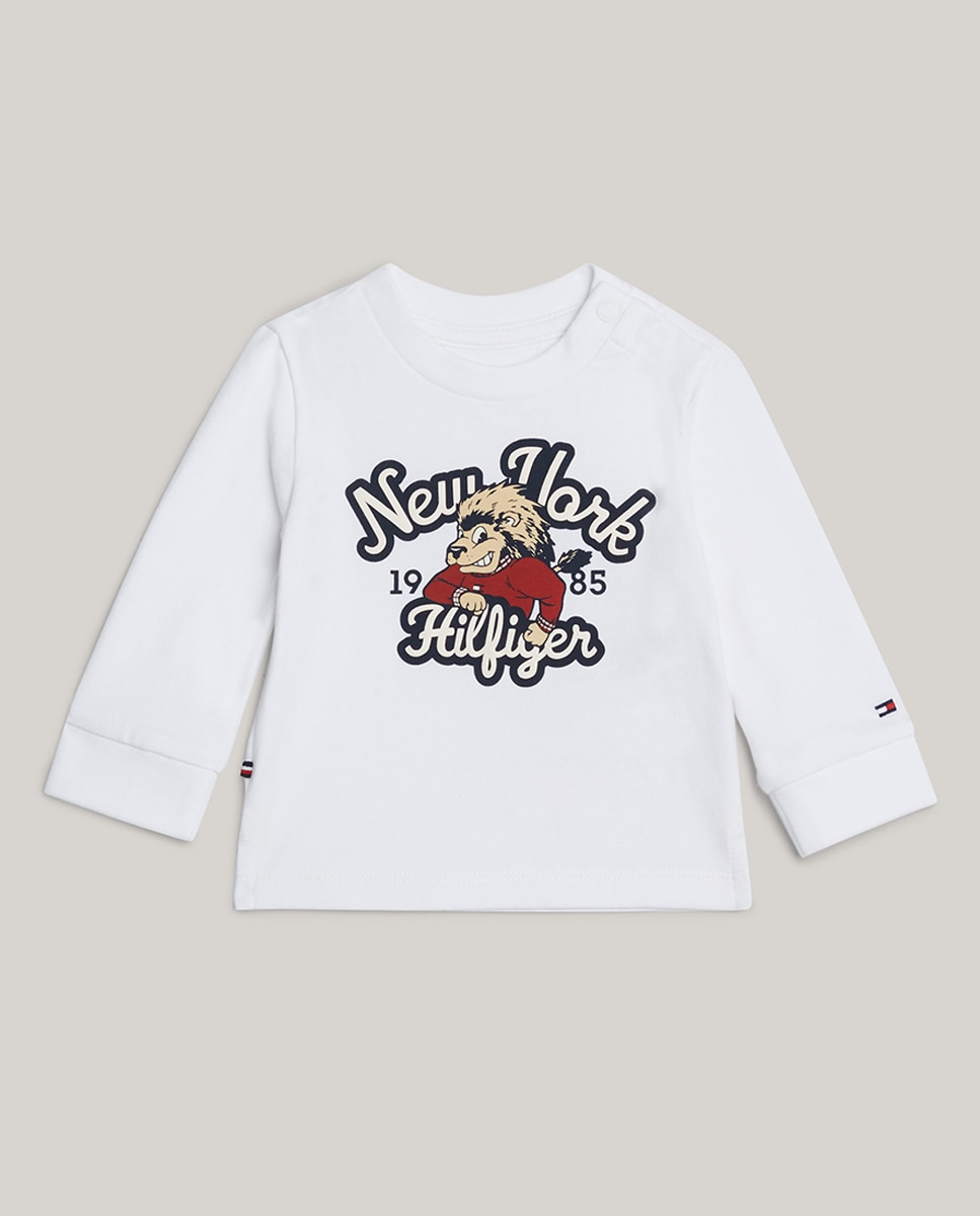Imagen 0 de Camiseta de bebé niño de manga larga y cuello redondo
