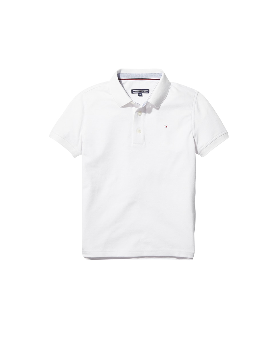 Imagen 0 de Polo básico de bebé niño Tommy Hilfiger en blanco