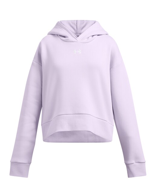 Imagen 0 de Sudadera casual de niños Ua Rival Fleece Crop Hoodie-Ppl Under Armour