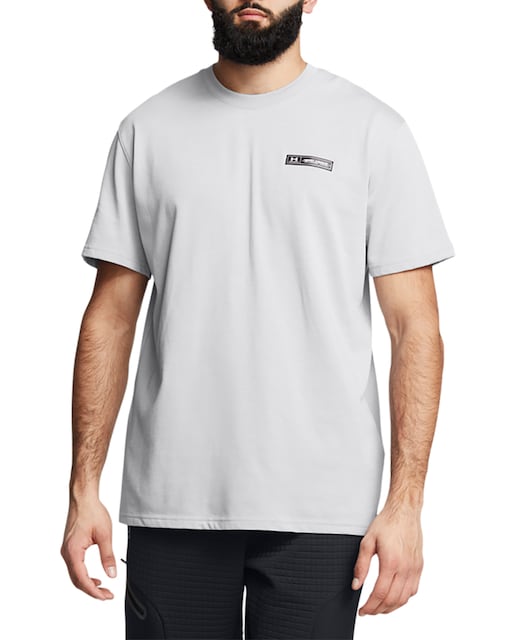 Imagen 0 de Camiseta casual de hombre Ua Hw Armour Label Ss-Blk Under Armour