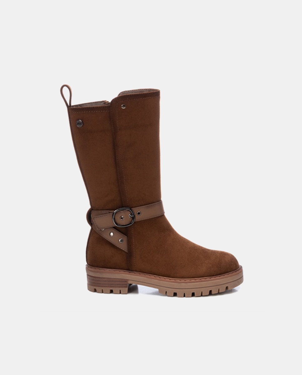 Imagen 0 de Bota niña antelina camel