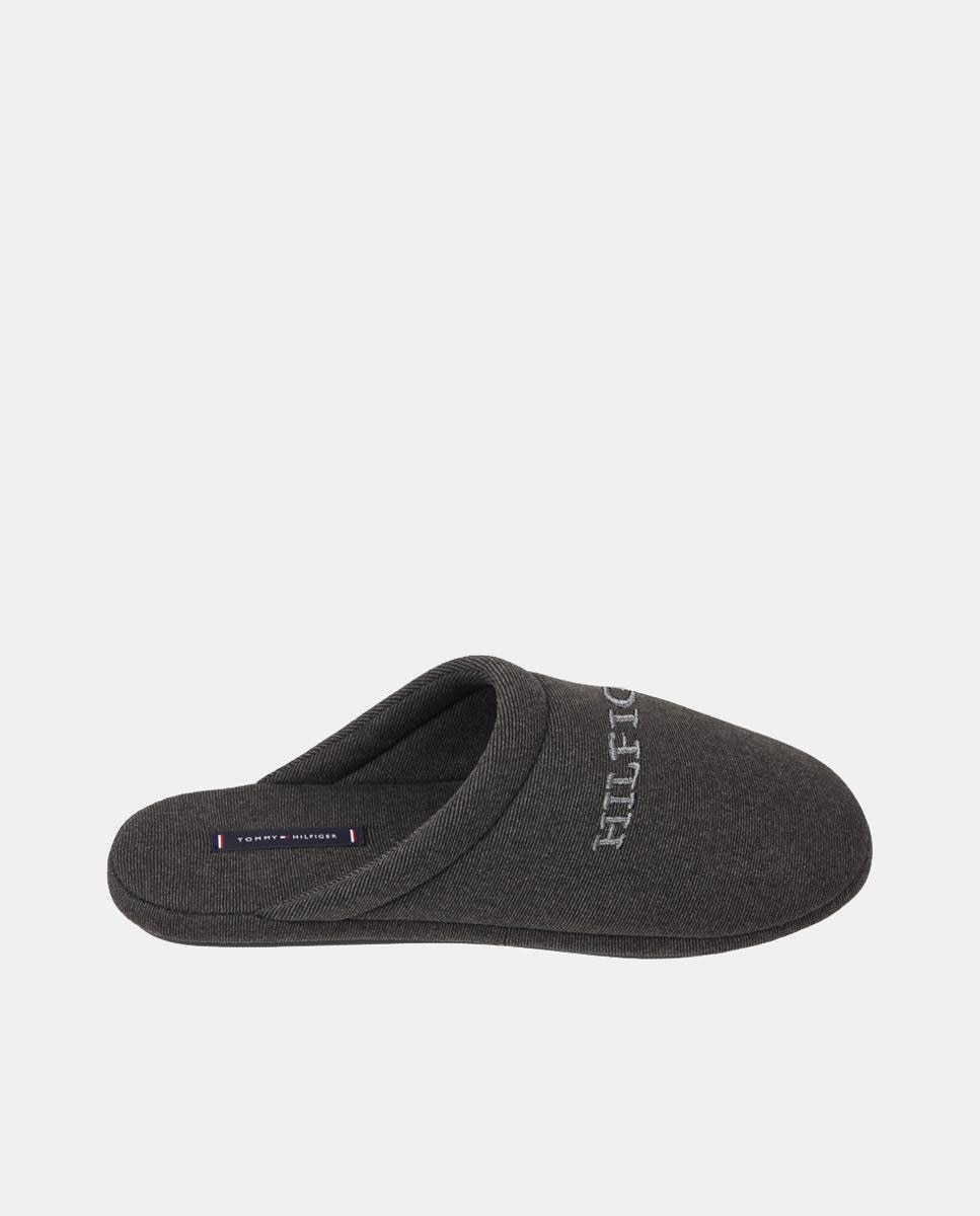 Imagen 0 de Zapatillas de casa abiertas de hombre con logotipo y suela de goma