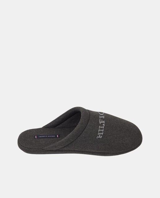 Imagen 0 de Zapatillas de casa abiertas de hombre con logotipo y suela de goma