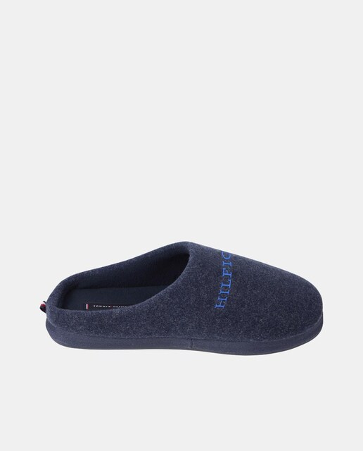 Imagen 0 de Zapatillas de casa abiertas de hombre con logotipo y suela de goma
