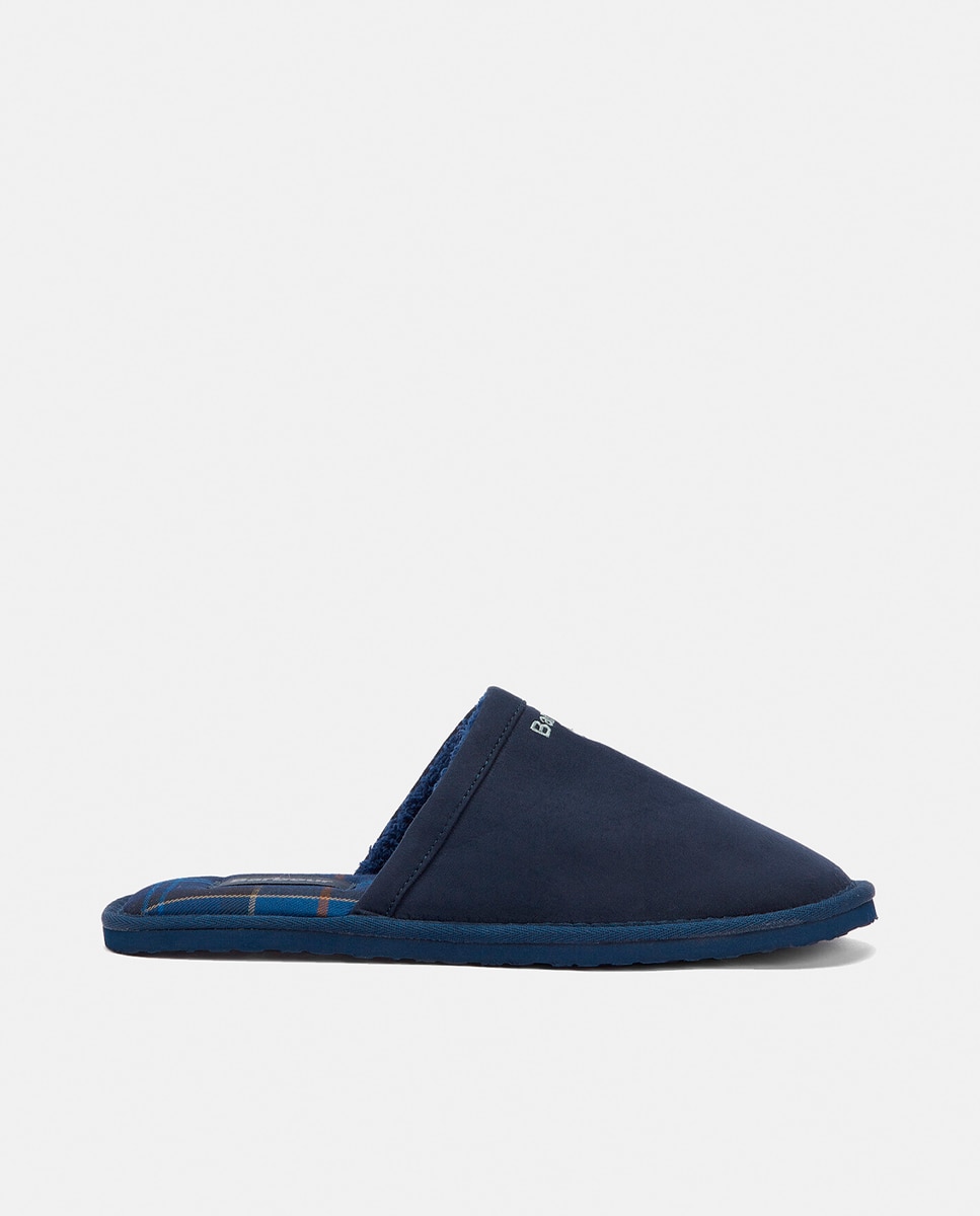 Imagen 0 de zapatillas de casa con talon abierto de microfibra