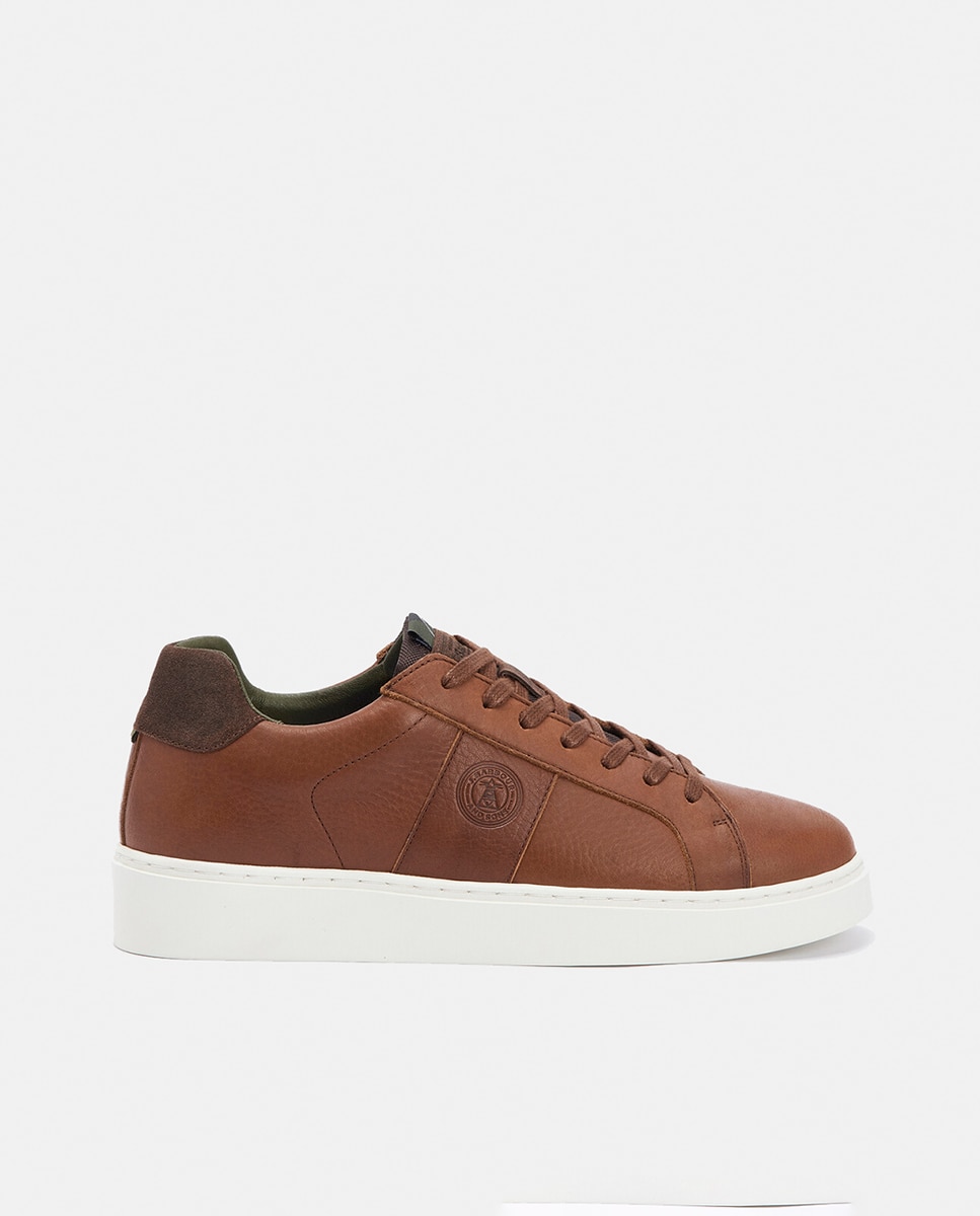 Imagen 0 de Zapatilla sneaker de piel con cordones
