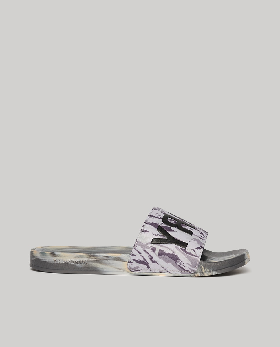Imagen 0 de Chanclas de hombre de piscina veganas con estampado de camuflaje