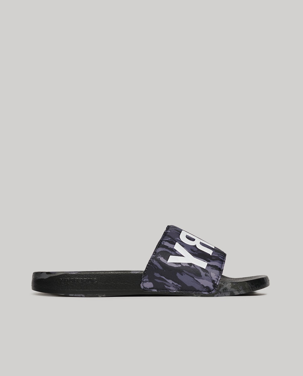 Imagen 0 de Chanclas de hombre de piscina veganas con estampado de camuflaje