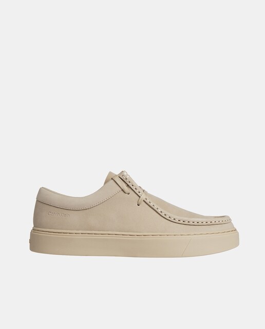Imagen 0 de Zapatos de cordones de hombre en nobuck con logo