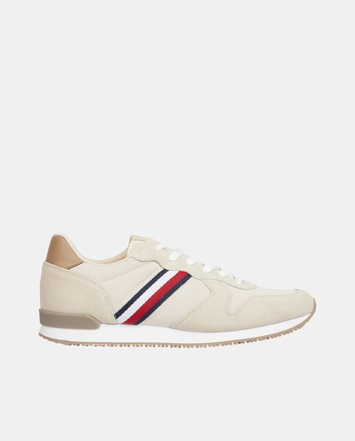 Imagen 0 de Zapatillas de hombre tipo running bajas con detalles en contraste y bandera lateral