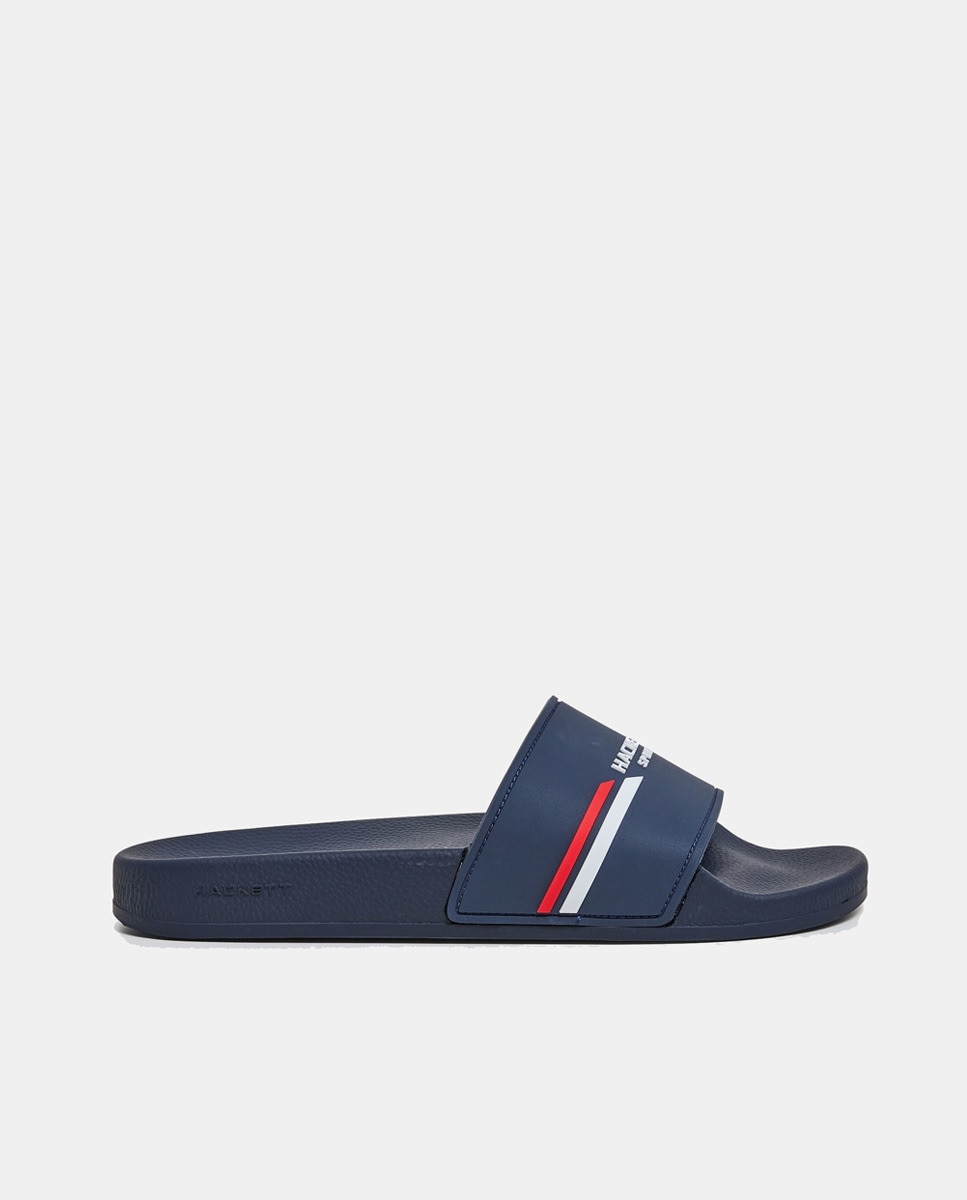 Imagen 0 de Chanclas de hombre tipo pala con detalle de logotipo y suela EVA