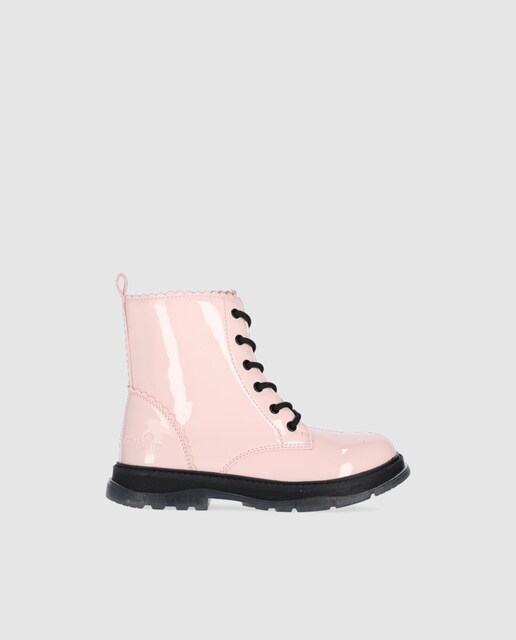 Imagen 0 de Botín rosa de niña estilo militar