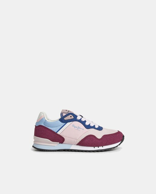Imagen 0 de Zapatillas London de niña tipo running bajas con logotipo y cordones