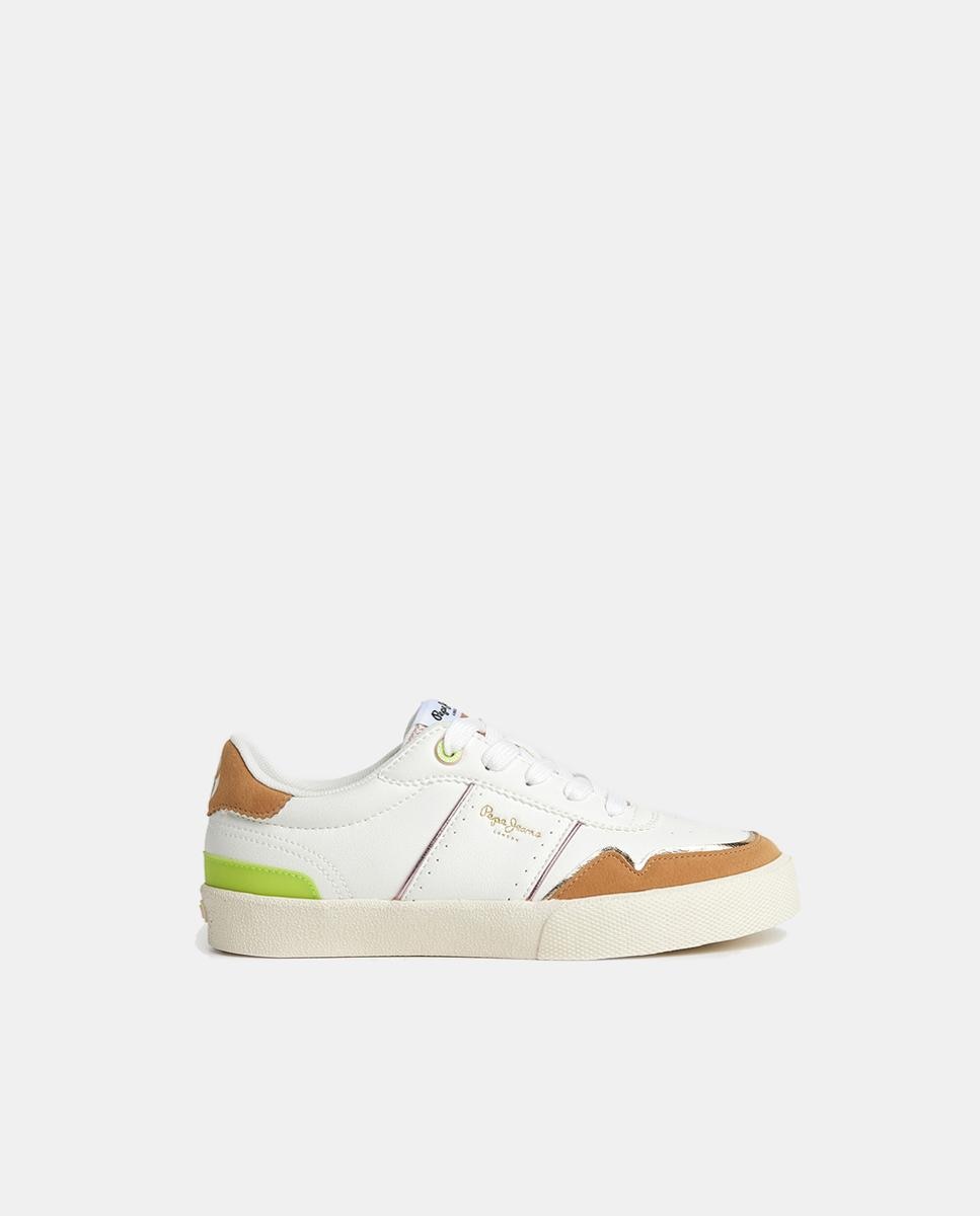 Imagen 0 de Zapatillas Kenton de niña tipo casco bajas con logotipo y detalles en contraste