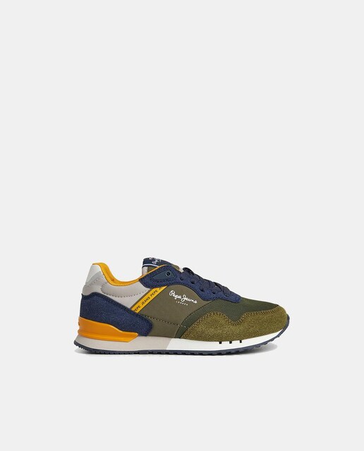 Imagen 0 de Zapatillas London de niño tipo running bajas con logotipo y cordones