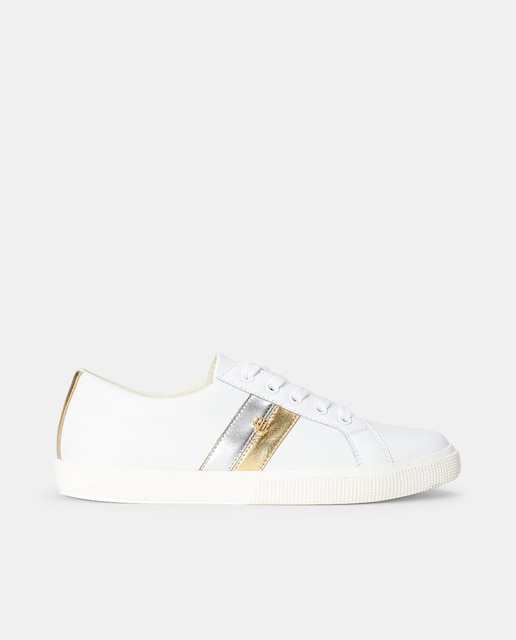 Imagen 0 de Zapatillas Janson II de mujer tipo casco bajas en piel con detalle de logotipo