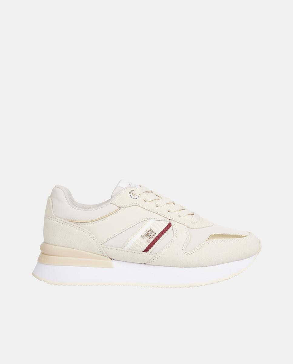 Imagen 0 de Zapatillas de mujer tipo running bajas con logotipo y suela volumen