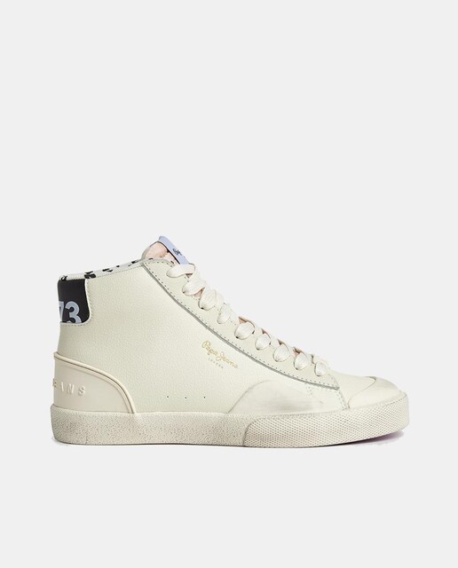 Imagen 0 de Zapatillas Kenton Vintage de mujer tipo casco altas con logotipo y detalles en contraste