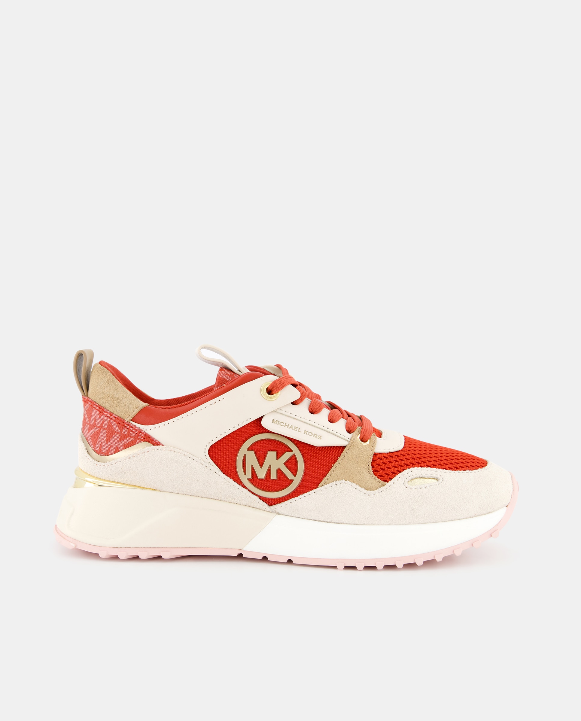 Imagen 0 de Zapatillas Theo de mujer tipo running bajas en piel con logotipo metálico