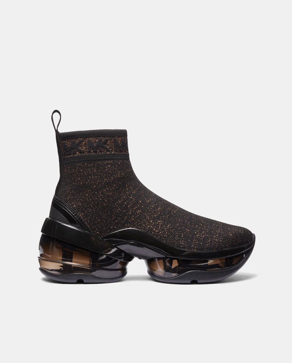 Zapatillas Olympia de mujer tipo calcetín altas con logotipo y suela volumen con cámara de aire — oferta en Primeriti